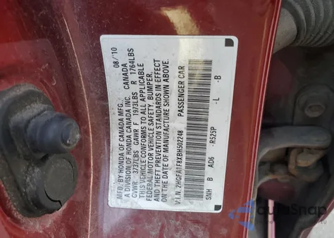 2011 Honda Civic Ex from USA, damaged, VIN 2HGFA1F8XBH502248